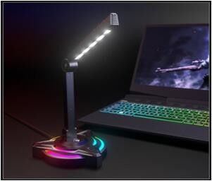 USB Desktop Meeting Completo Karaoke Esports Microfono 2 regolazione lampada da tavolo